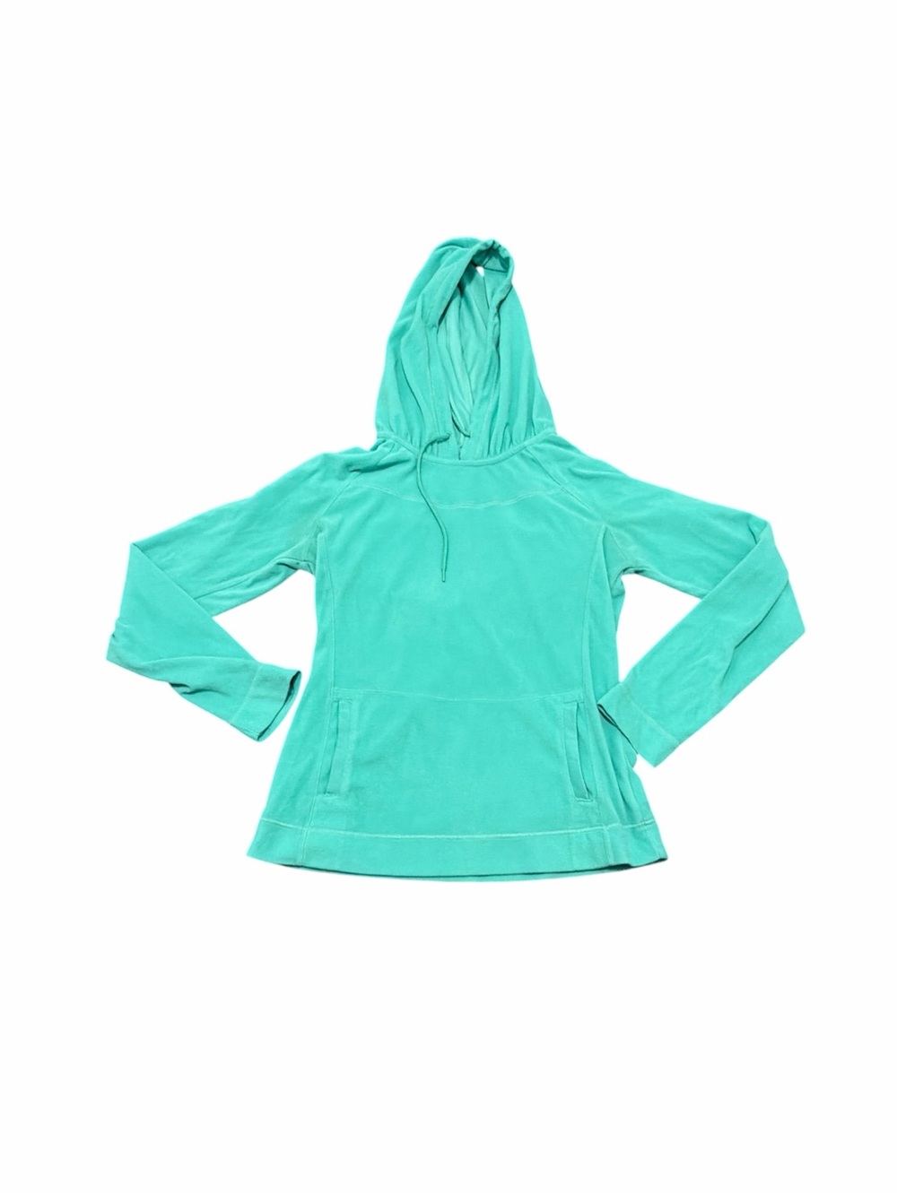 Colombia teal fleece pullover hooded jacket